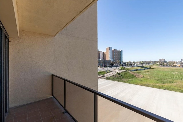 view of balcony