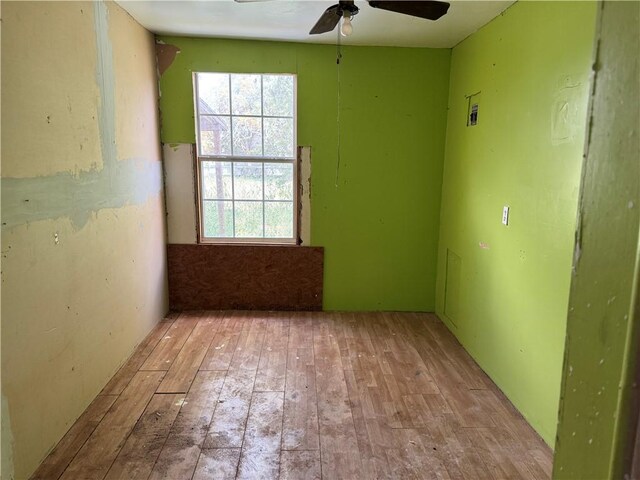 423 S 13th St, Kingsville, TX 78363 - empty room with hardwood / wood-style flooring and ceiling fan