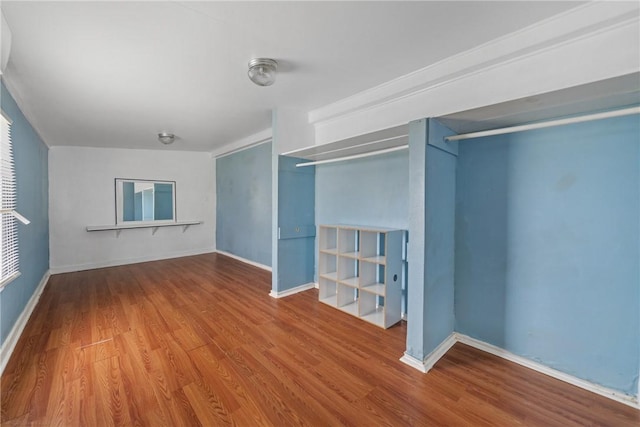 interior space with wood-type flooring