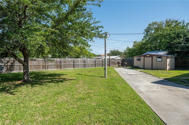 2575 Arkansas St, Ingleside, TX 78362 - view of yard with an outdoor structure and concrete driveway