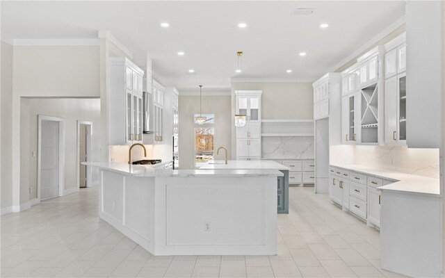 interior space with beamed ceiling and coffered ceiling