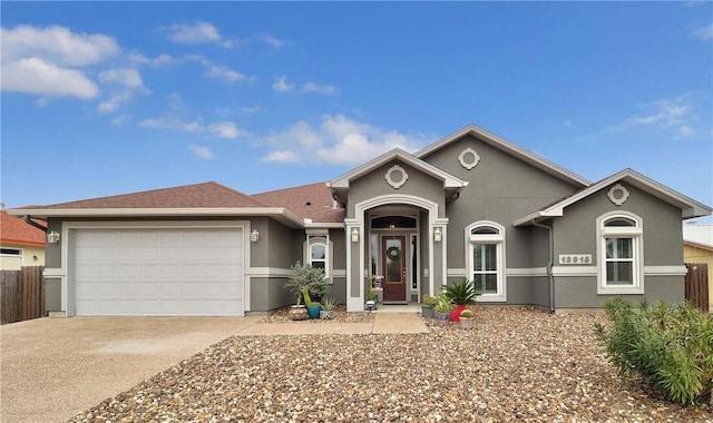 ranch-style house with a garage