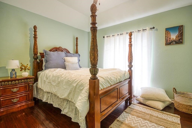 bedroom featuring wood finished floors