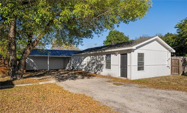 view of ranch-style home