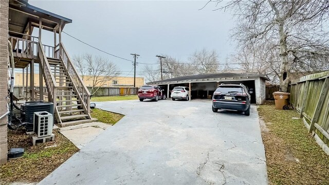 view of patio / terrace featuring a carport