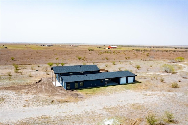 aerial view featuring a rural view