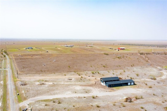 aerial view with a rural view