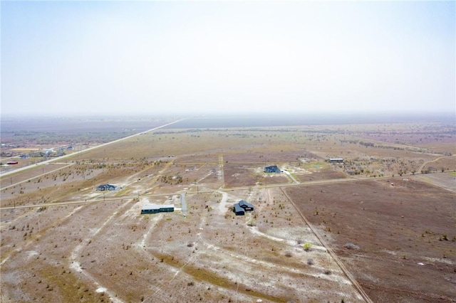 aerial view featuring a rural view