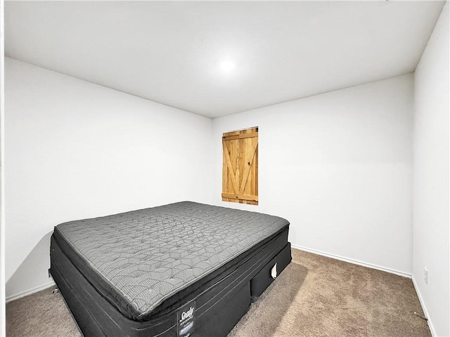 bedroom featuring carpet flooring