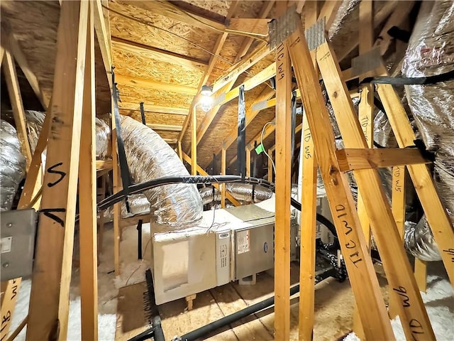 view of attic