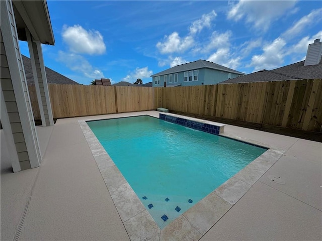 15845 Punta Espada, Corpus Christi, TX 78418 - view of swimming pool featuring a fenced backyard and a patio