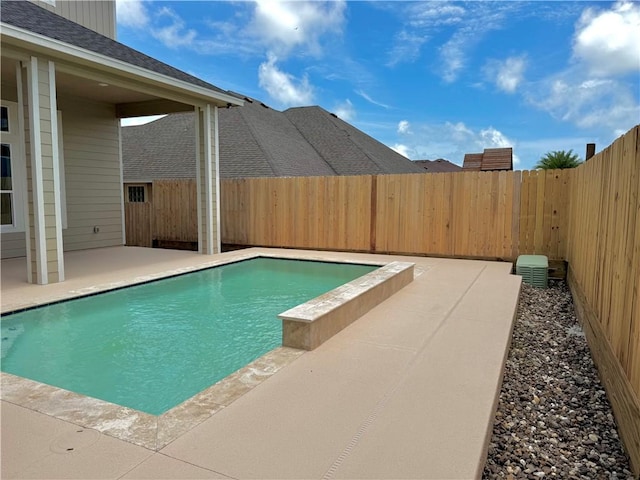 15845 Punta Espada, Corpus Christi, TX 78418 - view of swimming pool with a patio and a fenced backyard
