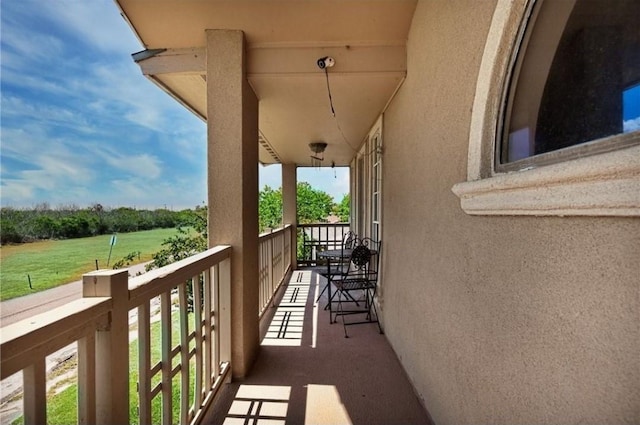 view of balcony