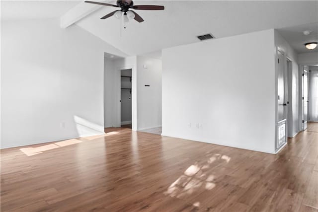 2809 Vancouver Dr, Corpus Christi, TX 78414 - unfurnished living room featuring a ceiling fan and wood finished floors