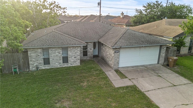 2809 Vancouver Dr, Corpus Christi, TX 78414 - single story home featuring an attached garage, concrete driveway, brick siding, and roof with shingles