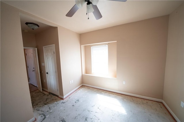 2033 Briarwood Dr, Corpus Christi, TX 78412 - spare room with ceiling fan and baseboards
