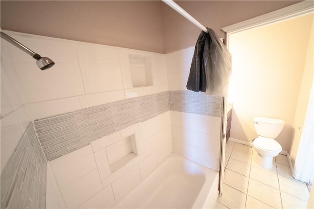 2033 Briarwood Dr, Corpus Christi, TX 78412 - bathroom featuring a bathtub, tile patterned flooring, and a shower
