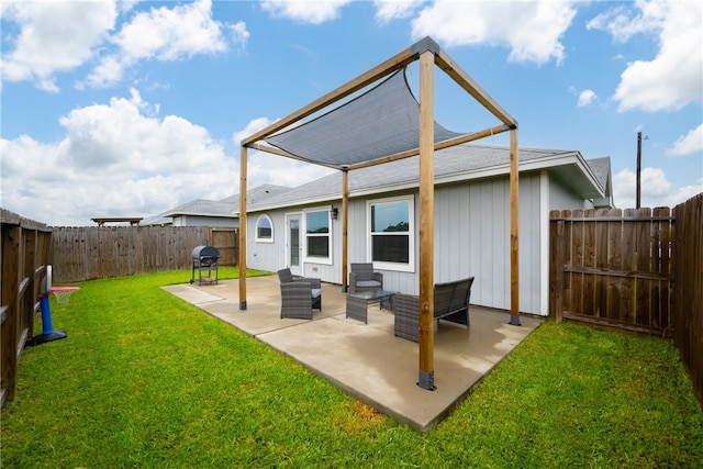 6758 Mikayla St, Corpus Christi, TX 78413 - rear view of house with a patio and a fenced backyard