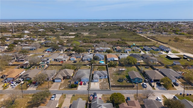 aerial view featuring a residential view