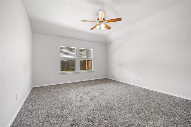 3901 Jayden Dr, Corpus Christi, TX 78410 - empty room with carpet, a ceiling fan, and baseboards