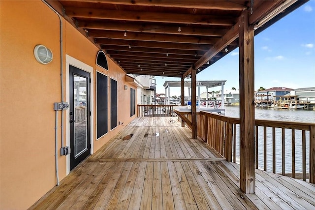 15341 Yardarm Ct, Corpus Christi, TX 78418 - deck with a water view