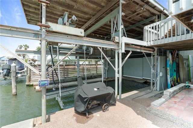 view of dock