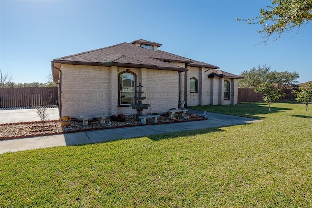 view of property exterior with a yard