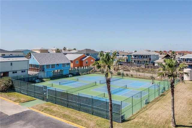 800 Sandcastle Dr Unit 308, Port Aransas, TX 78373 - view of tennis court with a residential view