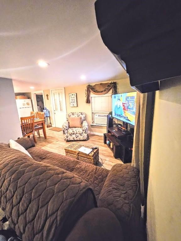 402 E Nopal St, Rockport, TX 78382 - living room with wood finished floors