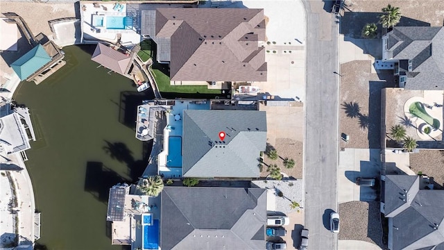 aerial view featuring a residential view