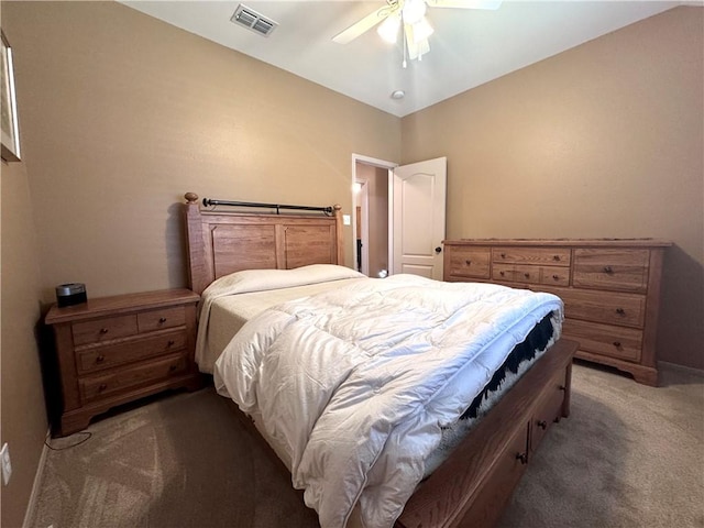 7605 Bayonne Dr, Corpus Christi, TX 78414 - bedroom featuring light carpet and ceiling fan