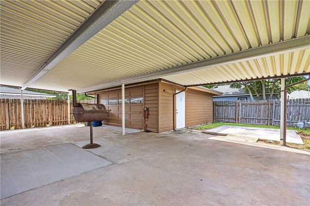 606 Grant Pl, Corpus Christi, TX 78411 - view of patio featuring an outbuilding
