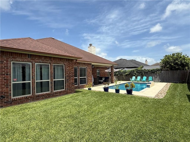 6717 Battery Park Ct, Corpus Christi, TX 78414 - view of pool with a patio area and a fenced backyard