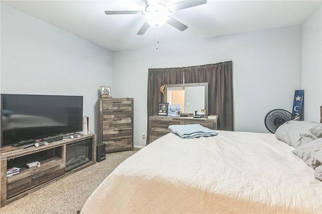 6705 Empire State Dr, Corpus Christi, TX 78414 - bedroom featuring carpet flooring and a ceiling fan