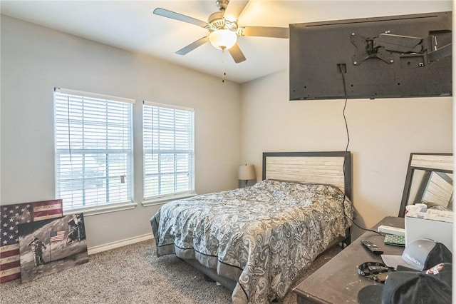 6705 Empire State Dr, Corpus Christi, TX 78414 - bedroom with carpet floors and ceiling fan