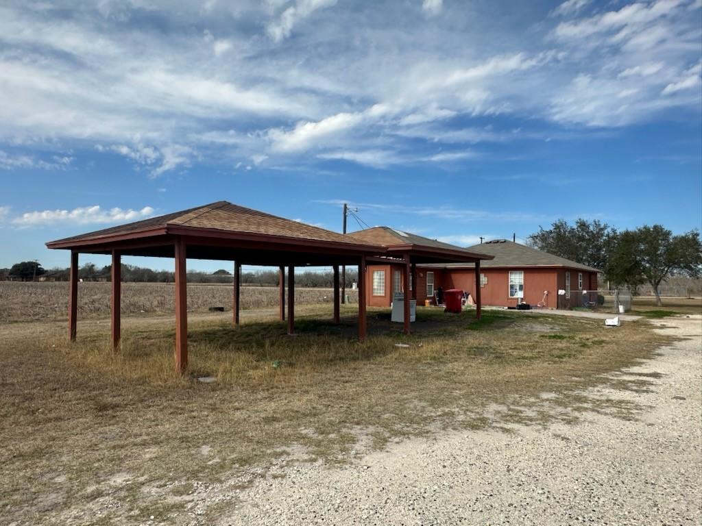 exterior space with a rural view