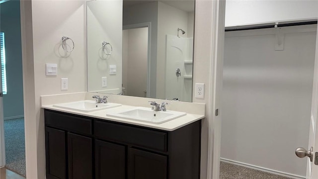 7933 Salais Dr, Corpus Christi, TX 78414 - full bath with double vanity and baseboards
