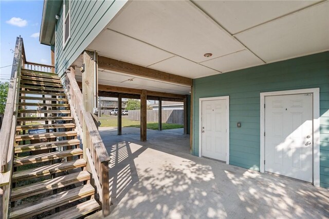 410 Knickerbocker St, Corpus Christi, TX 78418 - view of patio with stairway