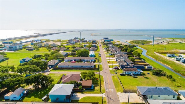 410 Knickerbocker St, Corpus Christi, TX 78418 - aerial view of residential area with a large body of water
