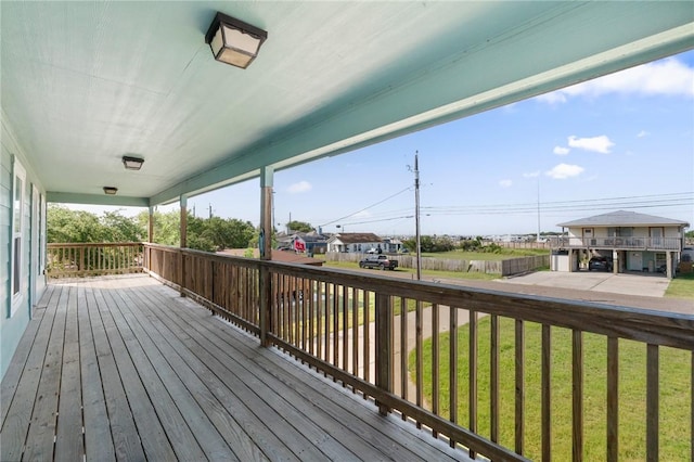 410 Knickerbocker St, Corpus Christi, TX 78418 - deck featuring a yard and a residential view