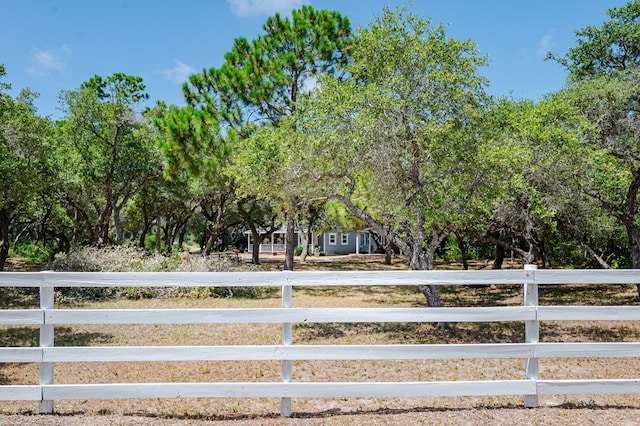 view of yard featuring a rural view