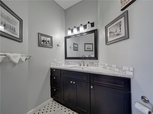 bathroom featuring vanity