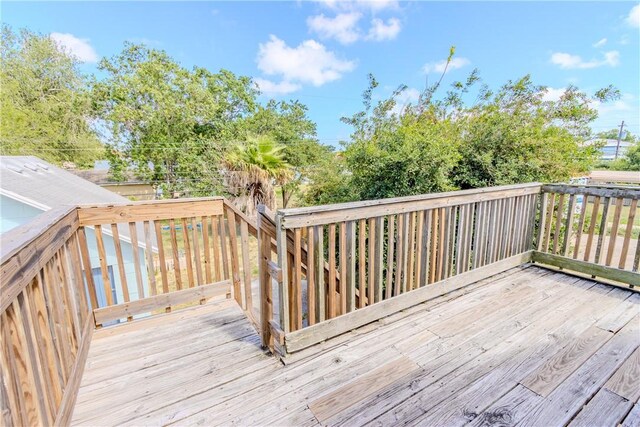 4338 Cottage St, Corpus Christi, TX 78415 - view of wooden terrace