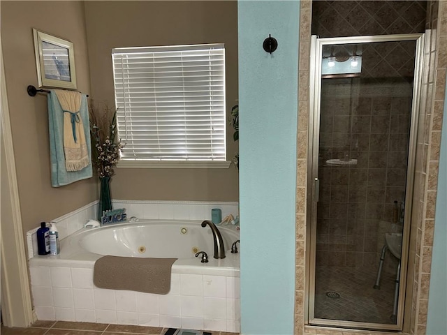 1645 W Manor Dr W, Corpus Christi, TX 78412 - full bath featuring a tub with jets and a shower stall