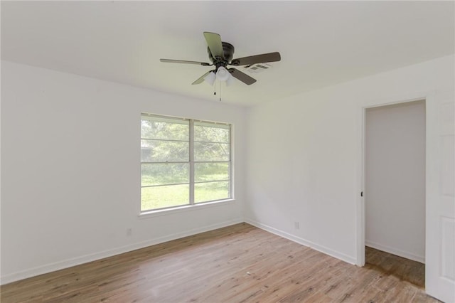 704 E Henderson St, Bishop, TX 78343 - empty room featuring light wood-type flooring and ceiling fan