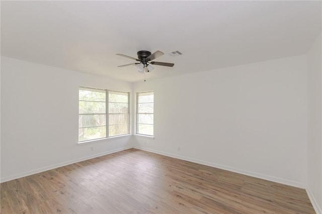 704 E Henderson St, Bishop, TX 78343 - unfurnished room with ceiling fan and light wood-style floors