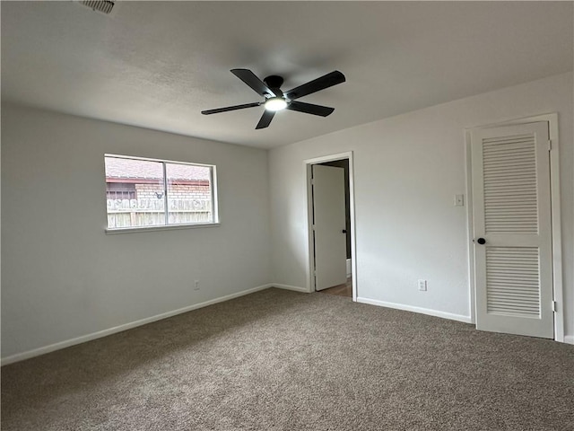6118 Locke, Corpus Christi, TX 78415 - unfurnished bedroom with carpet flooring and ceiling fan
