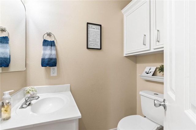 3837 Brockhampton Ct, Corpus Christi, TX 78414 - half bathroom with vanity and toilet