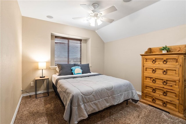 3837 Brockhampton Ct, Corpus Christi, TX 78414 - carpeted bedroom featuring lofted ceiling and ceiling fan
