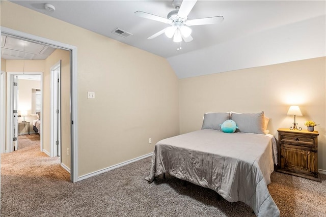 3837 Brockhampton Ct, Corpus Christi, TX 78414 - bedroom featuring attic access, carpet, and ceiling fan